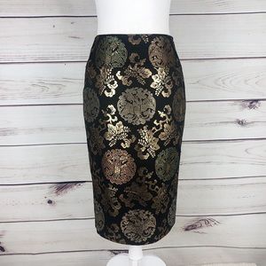 RARE Ralph Lauren Black Label Silk Pencil Skirt 2